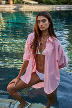 Load image into Gallery viewer, By Together - L8287 | Woven Cotton Polyester Striped Buttondown Shirt