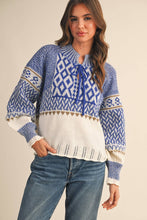 Load image into Gallery viewer, Nordic Sweater - Blue