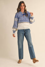 Load image into Gallery viewer, Nordic Sweater - Blue