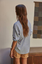 Load image into Gallery viewer, Woven Cotton Collar Neck Button Front Long Sleeve