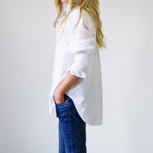 Load image into Gallery viewer, Poppy White Cotton Poplin Shirt