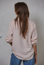 Load image into Gallery viewer, Woven Cotton Collar Neck Button Front Long Sleeve