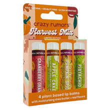 Load image into Gallery viewer, Crazy Rumors - Harvest Mix  -  4 Pack Lip Balm Gift Box (Limited Edition)