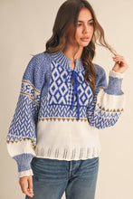 Load image into Gallery viewer, Nordic Sweater - Blue