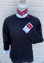 Load image into Gallery viewer, Pearly Vine - Casie 2 - White Ox w/Red, White & Black  Stripe Ribbon