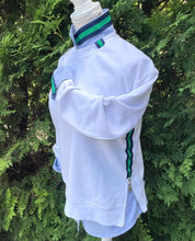 Load image into Gallery viewer, Pearly Vine - Casie 2 - Blue Oxford w/Navy & Green Stripe Ribbon