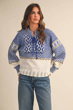 Load image into Gallery viewer, Nordic Sweater - Blue