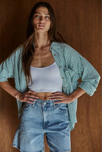 Load image into Gallery viewer, Woven Cotton Collar Neck Button Front Long Sleeve