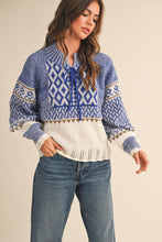 Load image into Gallery viewer, Nordic Sweater - Blue