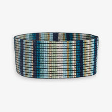 Load image into Gallery viewer, INK + ALLOY - Kenzie Vertical Stripes Beaded Stretch Bracelet Blue Wholesale