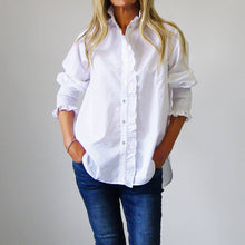 Load image into Gallery viewer, Poppy White Cotton Poplin Shirt