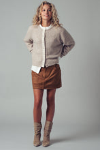 Load image into Gallery viewer, Lace Trim Wool Blend Cardigan