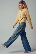 Load image into Gallery viewer, Floral Trim Wool Blend Cardigan