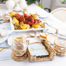 Load image into Gallery viewer, Natural Woven Coaster Set