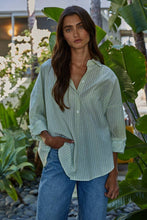 Load image into Gallery viewer, By Together - L8287 | Woven Cotton Polyester Striped Buttondown Shirt