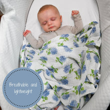 Load image into Gallery viewer, You Had Me At Hydrangea Baby Swaddle Blanket