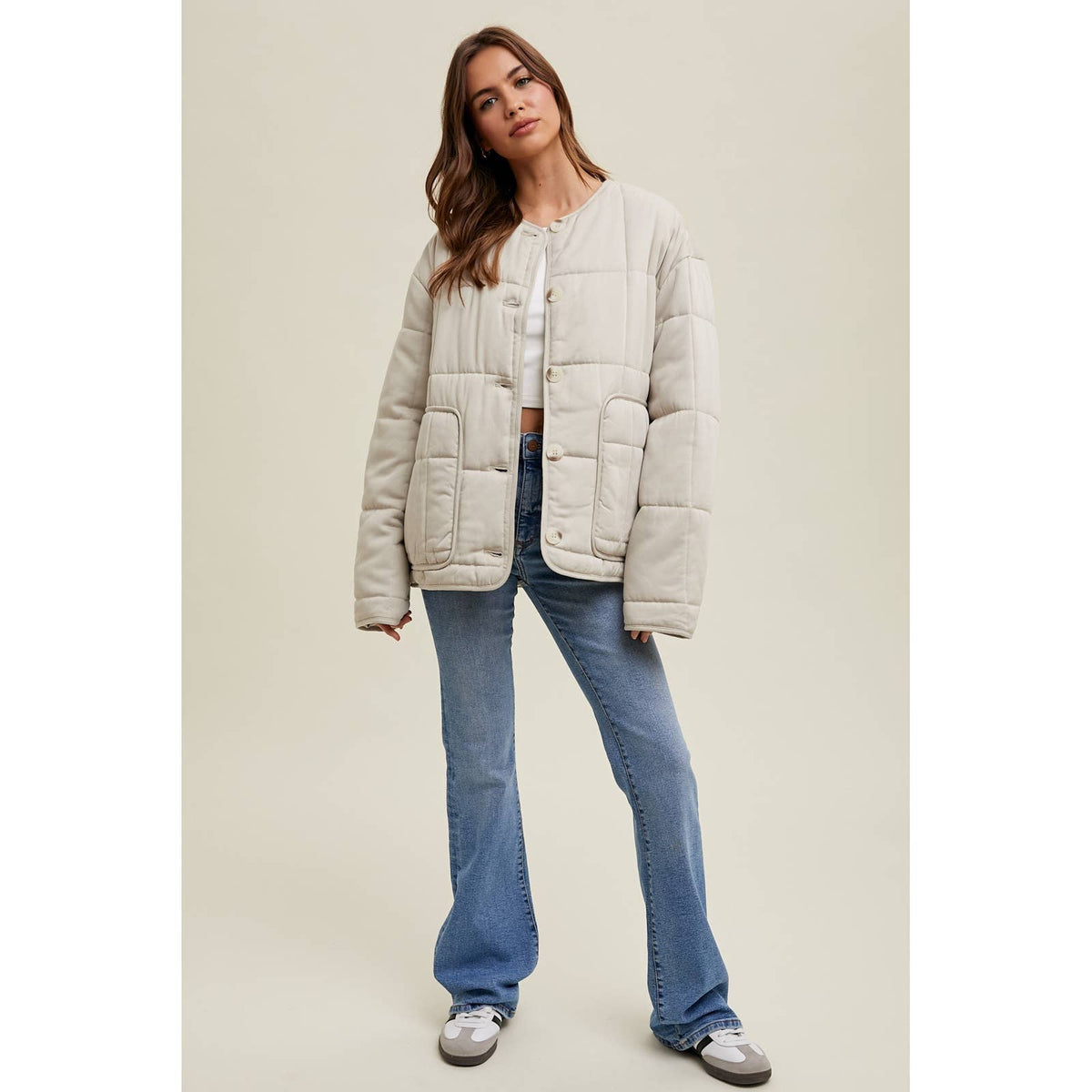 【IONSEOUL】Bubble Padded Quilting Jacket 5FM0194 Quilted Jacket – Lakeside Sundry