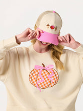 Load image into Gallery viewer, Gingham Pumpkin Sweatshirt