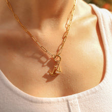 Load image into Gallery viewer, WJW - Stainless Steel Paperclip Carabiner Charm Holder Necklace