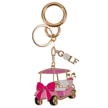 Load image into Gallery viewer, Sensibling Corp. - Enamel Bow Golf Cart Keychain Bag Charm