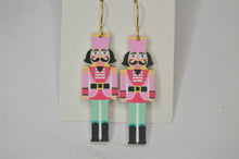 Load image into Gallery viewer, The Adorned Fox - Nutcracker Earrings, Christmas Earrings, Acrylic Earrings