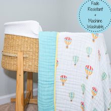 Load image into Gallery viewer, LollyBanks - The Sky is the Limit 100% Cotton Muslin Baby Blanket
