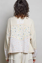 Load image into Gallery viewer, Long Sleeve Round Neck Floral Stripe Stitch Knit Top