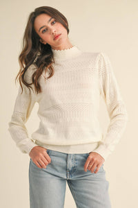 Lightweight Mockneck Sweater
