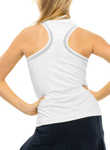 Load image into Gallery viewer, Lucky In Love - My Favorite Golf  Zip Tank - White