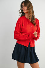 Load image into Gallery viewer, BUTTERMELON - Long Sleeve Buttoned Cropped Cardigan - BMC7906
