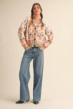Load image into Gallery viewer, Paisley Knit Sweater Cardigan