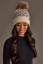 Load image into Gallery viewer, Panache Apparel Co. - Cream Small Floral Pattern Knit Pom Hat