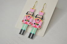 Load image into Gallery viewer, The Adorned Fox - Nutcracker Earrings, Christmas Earrings, Acrylic Earrings