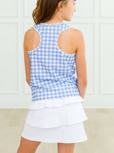 Load image into Gallery viewer, Girls White Tiered Active Skort
