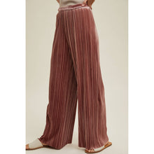 Load image into Gallery viewer, Crushed Velvet Wide Leg Pants