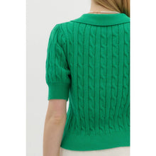 Load image into Gallery viewer, STYLE USA - Solid sweater cable knit top