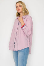 Load image into Gallery viewer, Jasmine Cotton Pinstripe Shirt