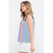 Load image into Gallery viewer, Stripe Embroidered Top