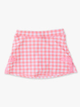 Load image into Gallery viewer, Girls Bubblegum Gingham Active Bow Skort