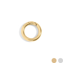 Load image into Gallery viewer, WJW - 18K Gold PVD Mini Circle Carabiner Charm Holder Clasp
