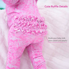 Load image into Gallery viewer, Lovely in Lace Baby Girl Bamboo Pajamas