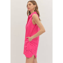 Load image into Gallery viewer, Solid sleeveless mini dress - Pink