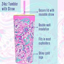 Load image into Gallery viewer, Lilly Pulitzer by Lifeguard Press - Tumbler with Straw, Don&#39;t Be Jelly