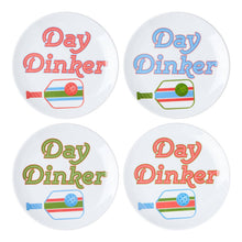 Load image into Gallery viewer, Pickle Ball Melamine Appetizer Plate, Set of 4
