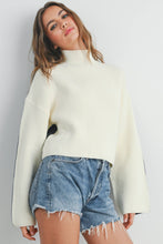 Load image into Gallery viewer, Two-Toned Turtleneck Sweater