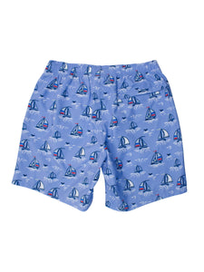 Men's Blue Seas the Day Swim Trunks