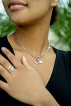 Load image into Gallery viewer, WJW - Stainless Steel Paperclip Carabiner Charm Holder Necklace