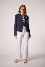 Load image into Gallery viewer, Kasey Nautical Hooded Blazer- Navy