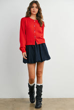 Load image into Gallery viewer, BUTTERMELON - Long Sleeve Buttoned Cropped Cardigan - BMC7906