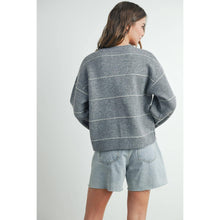 Load image into Gallery viewer, BUTTERMELON - Button Front Striped Cardigan - BMC7580